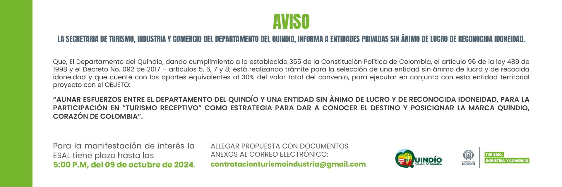 AVISO CONVOCATORIA