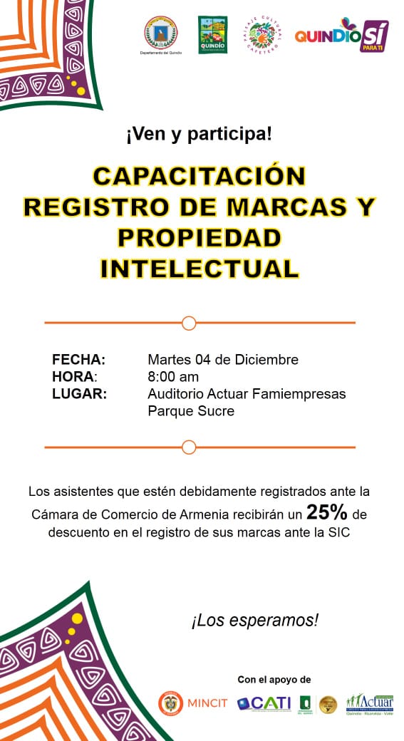 Hoy en el auditorio de Actuarfamiempresas, se realizará capacitación de registro de marcas y propiedad intelectual