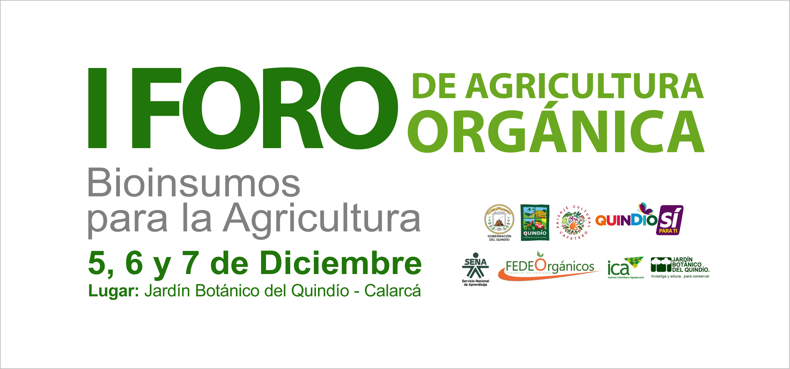 Gobernación del Quindío invita a agricultores y asociaciones agrícolas a participar del I Foro de Agricultura Orgánica