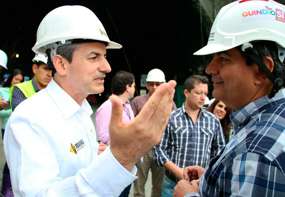 Gobernador del Quindío vela por los derechos de los trabajadores del Túnel de La Línea