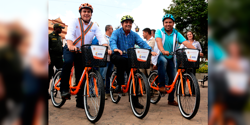 Quimbaya ahora tiene 37 bicicletas pblicas para que la comunidad y los turistas disfruten de sus paisajes