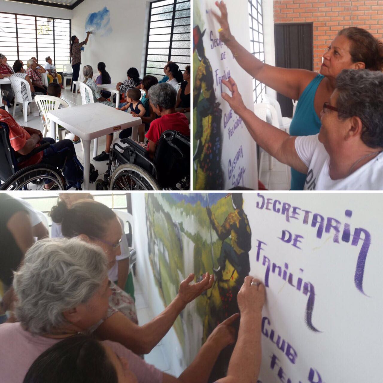 Secretaría de Familia promueve actividades de integración y esparcimiento entre adultos mayores del barrio Las Colinas