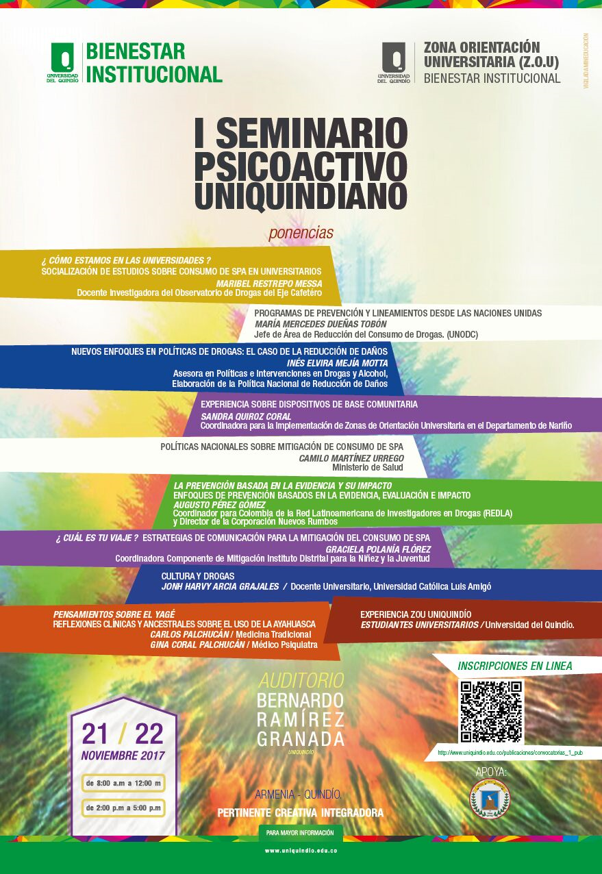 Gobernación del Quindío apoya la realización del primer Seminario Psicoactivo Uniquindiano