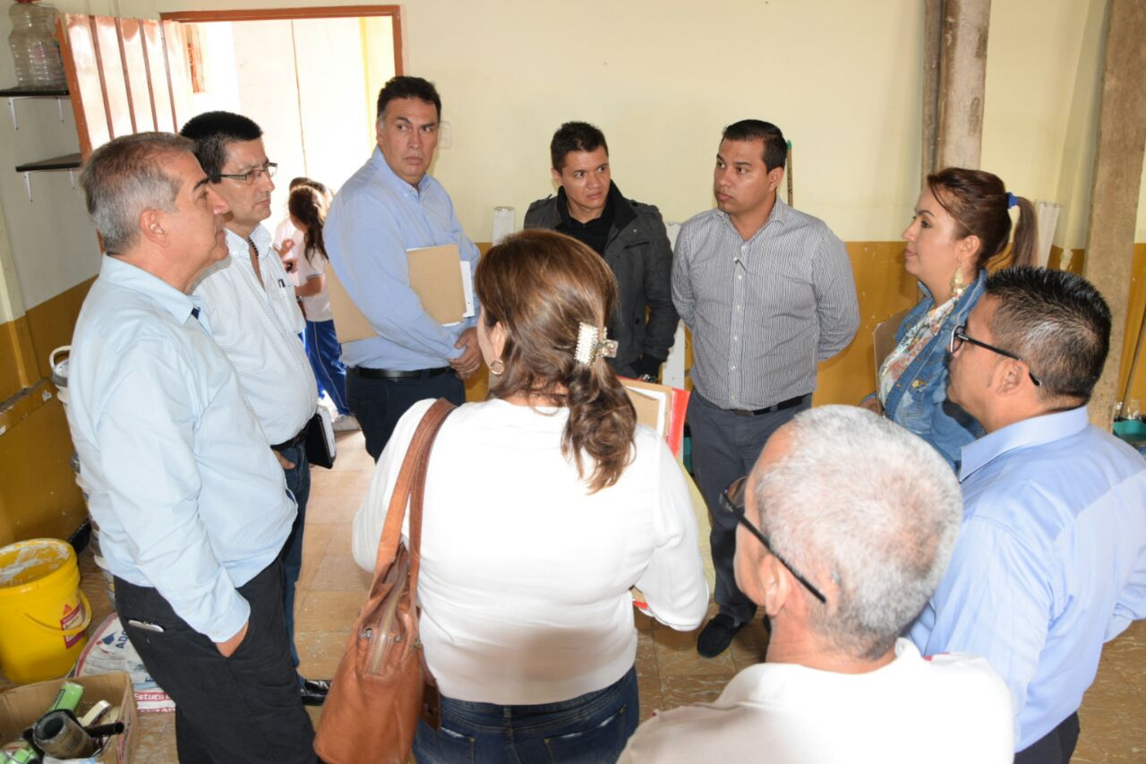 Gobierno departamental interviene infraestructura de la sede educativa General Santander de Quimbaya