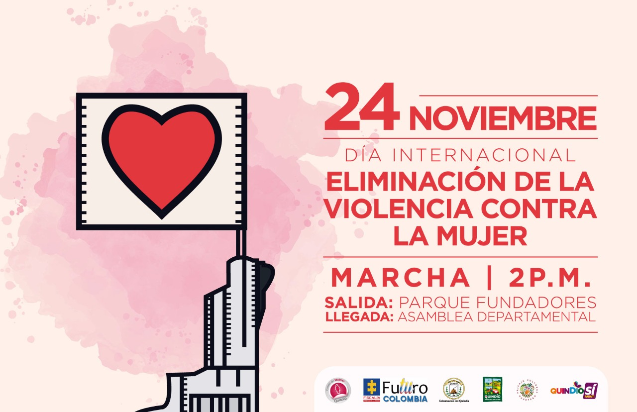 Hoy se realizará la primera Marcha por la Eliminación de la Violencia contra la Mujer en el Quindío