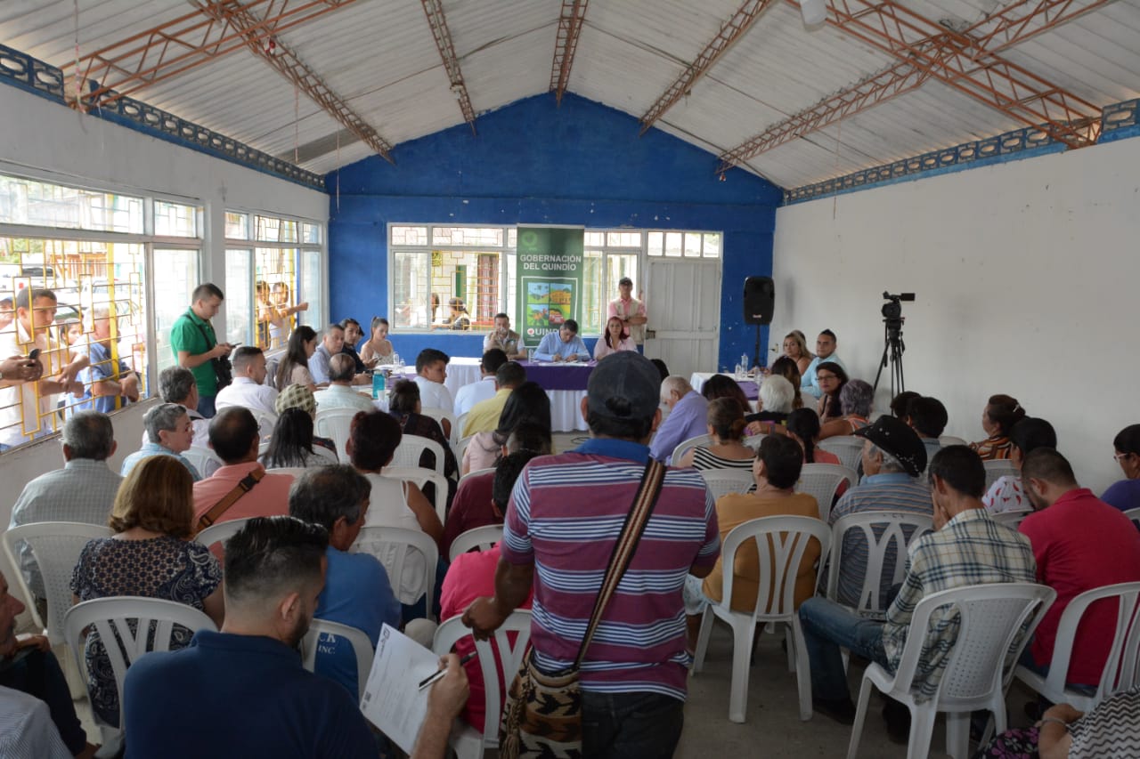 Comunidad de Quebradanegra se organizó y recibirá beneficios del gobierno departamental