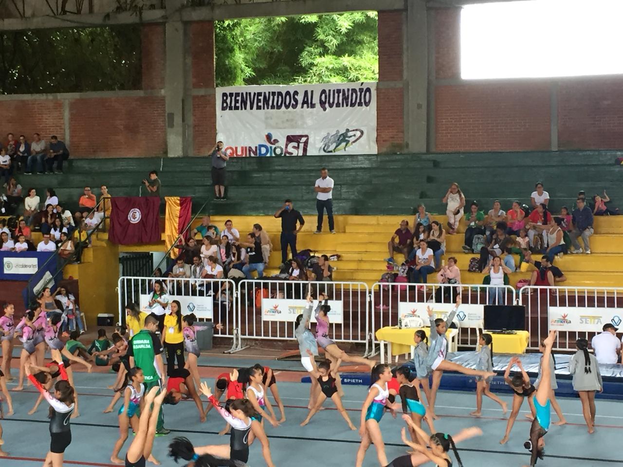 Cerca de 600 deportistas se dieron cita en el Quindío para participar del Campeonato Nacional de Gimnasia