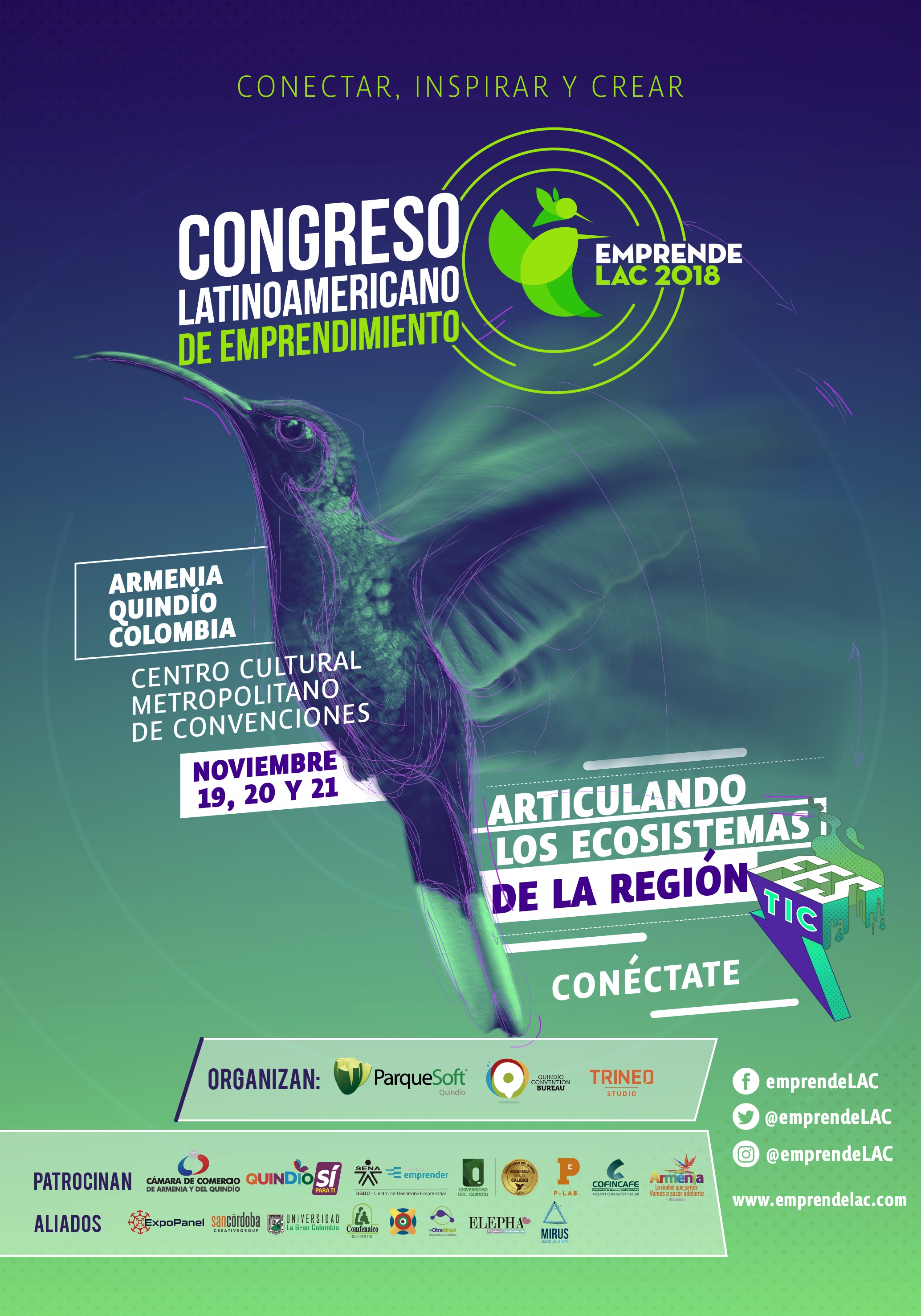 Quindío será sede de Congreso Latinoamericano de Emprendimiento 2018
