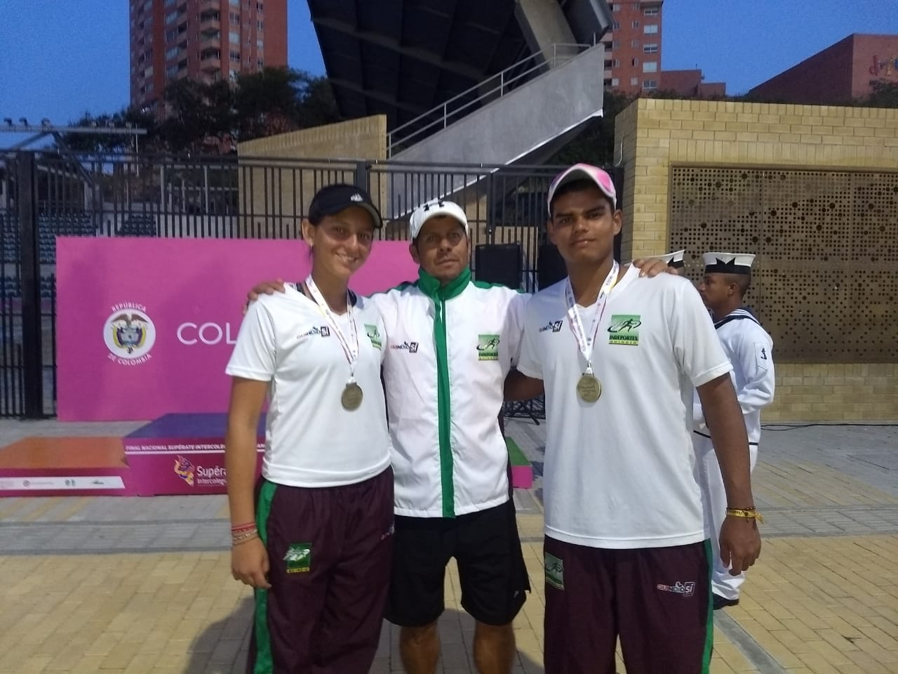 Tenis de campo doble mixto juvenil le da la primera medalla de oro al Quindio en los Juegos Intercolegiados Superate