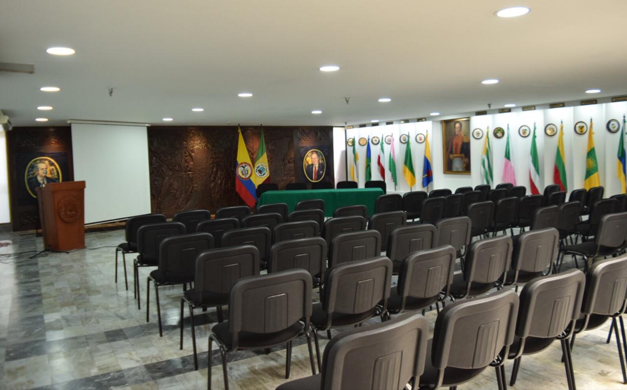 Gobernación del Quindío remodeló el salón Simón Bolívar