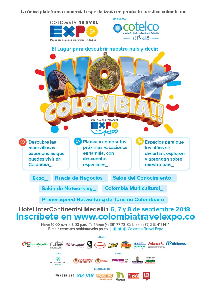 Hoy 20 empresas quindianas participan en la plataforma comercial Colombia Travel Expo